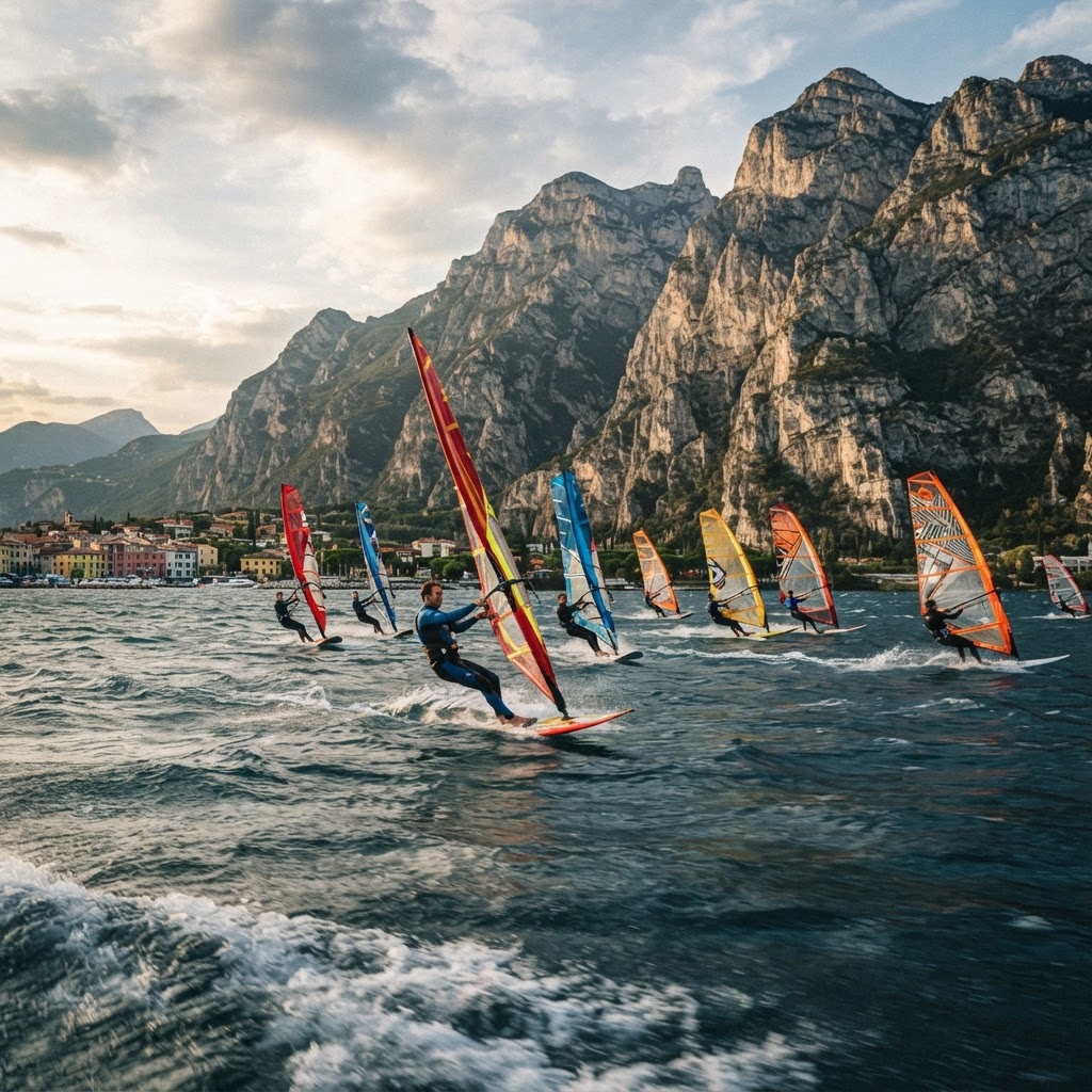 Adventure awaits with excellent windsurfing conditions in Northern Lake Garda.