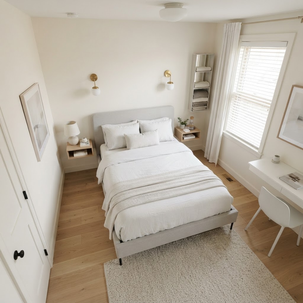 Strategic furniture placement ensures clear pathways and better flow.