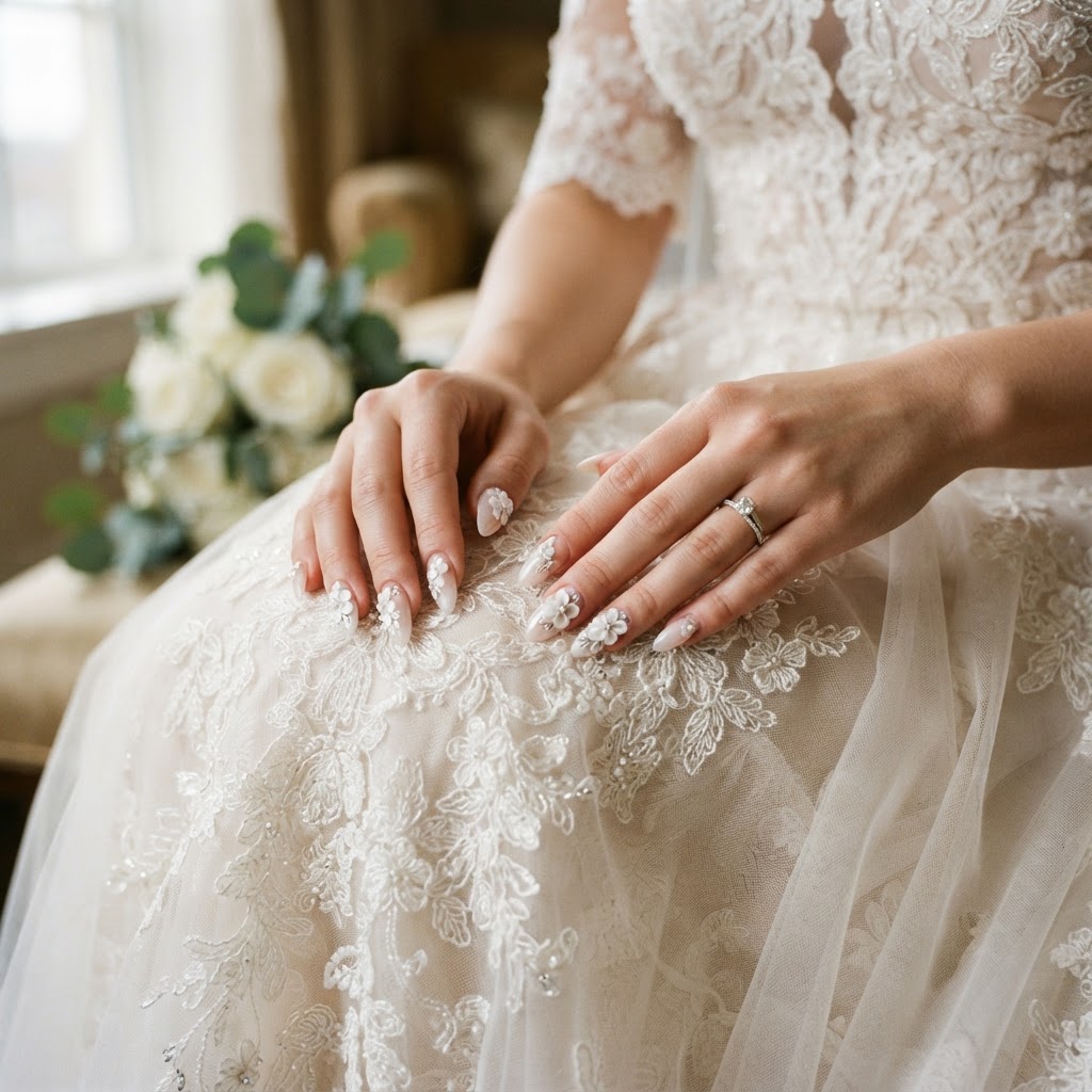 The perfect manicure adds an elegant touch to your wedding day photos.