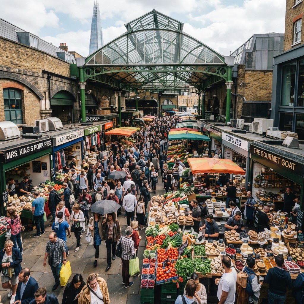 London in 48 Hours: The Perfect First-Timer Itinerary 3 Borough Market offers a delicious taste of London's culinary scene.