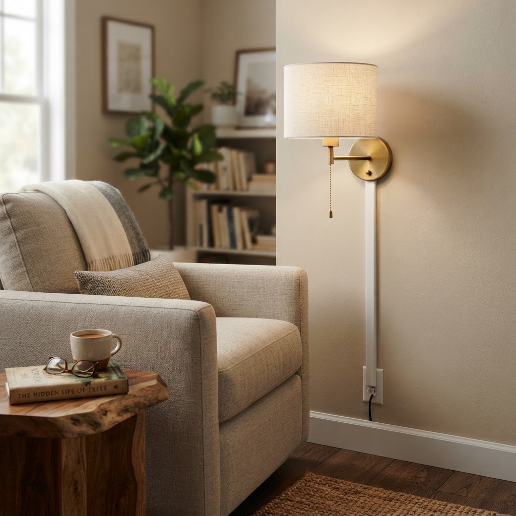 Plug-in sconces offer an elegant lighting solution without requiring professional wiring.