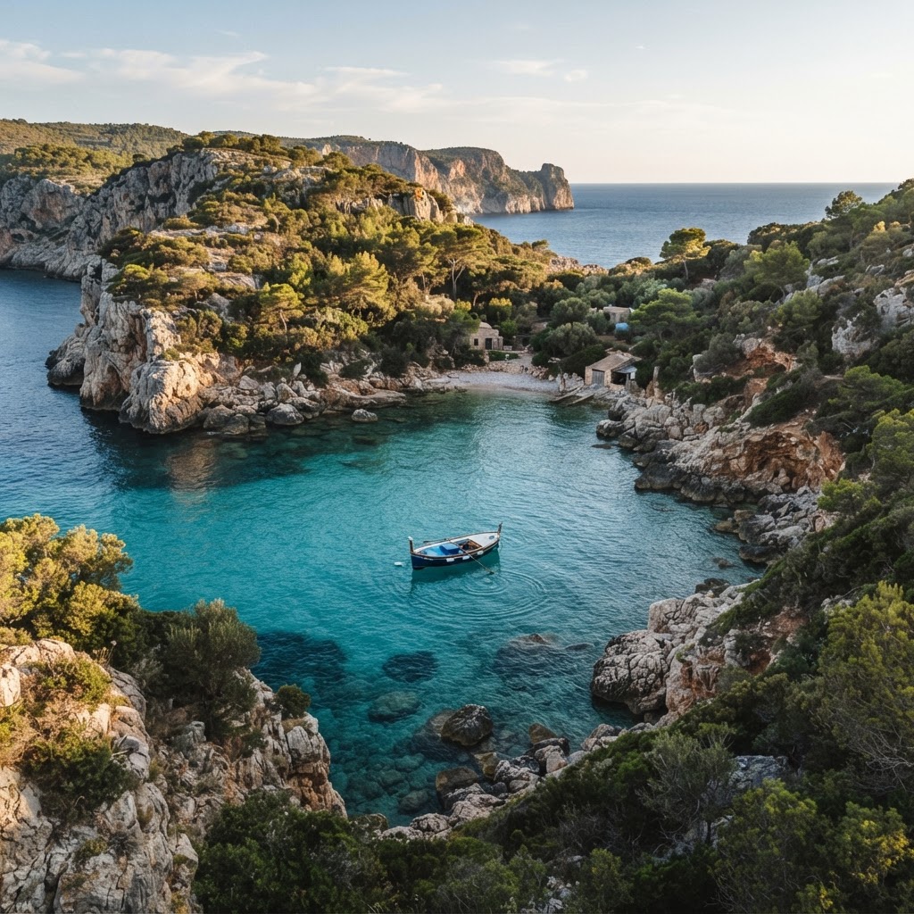 Hidden coves offer a peaceful retreat away from the crowds.