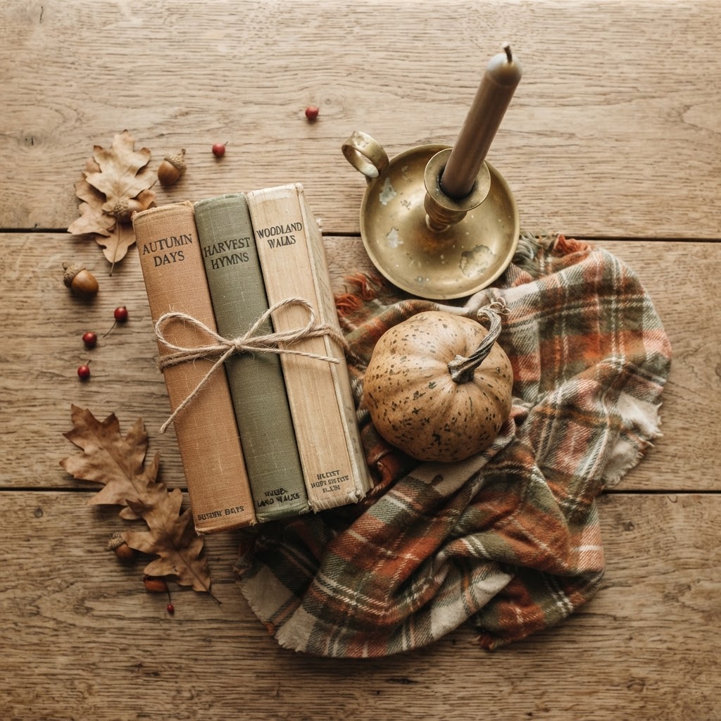 Curated fall decor items that add character to any small apartment space.