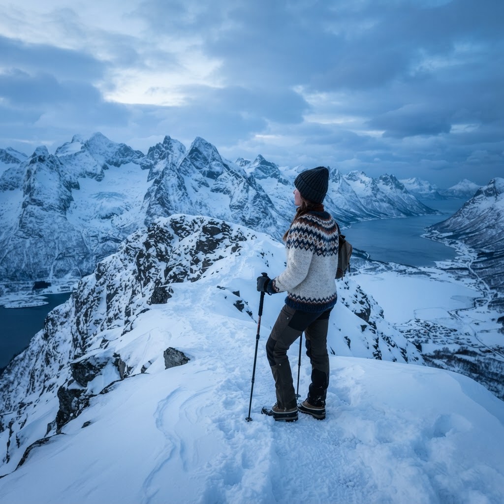 Dressing in layers is key to enjoying the crisp Norwegian air.