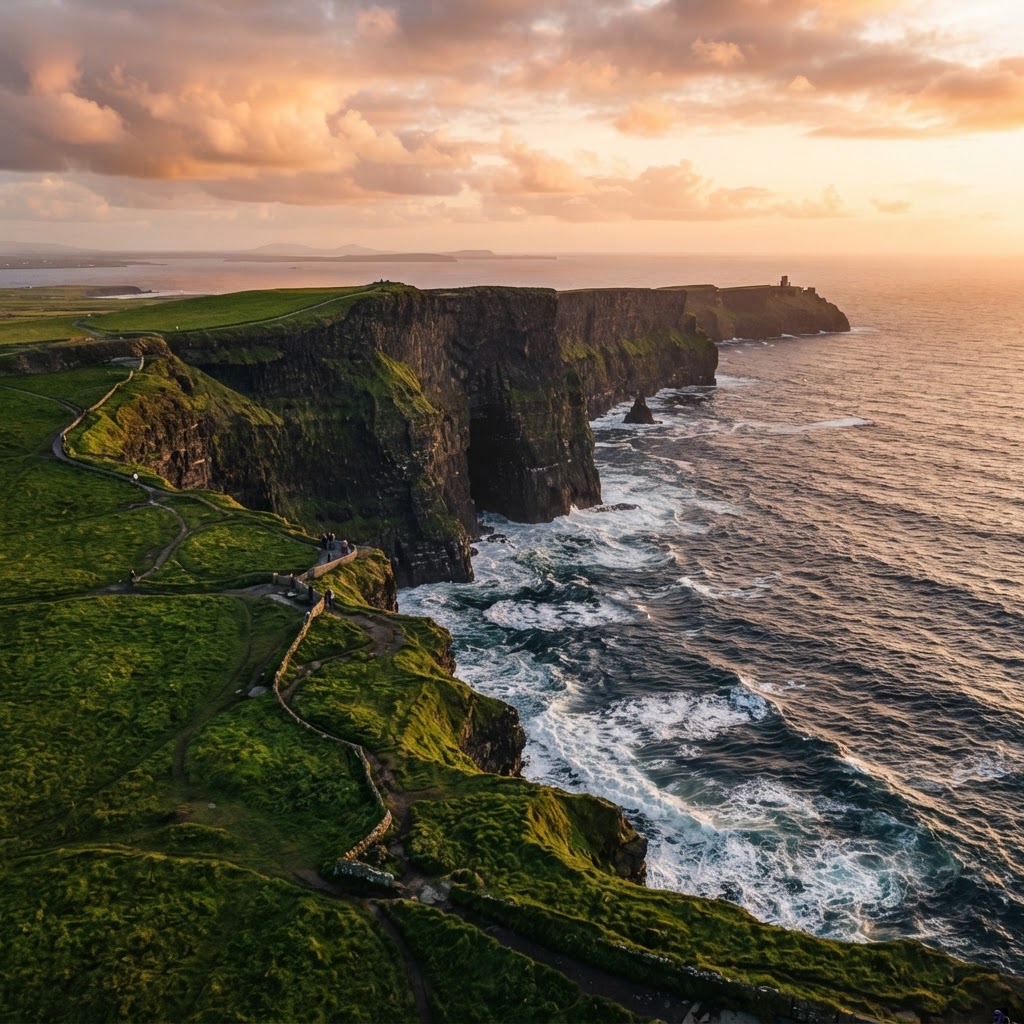 The iconic and breathtaking Cliffs of Moher.