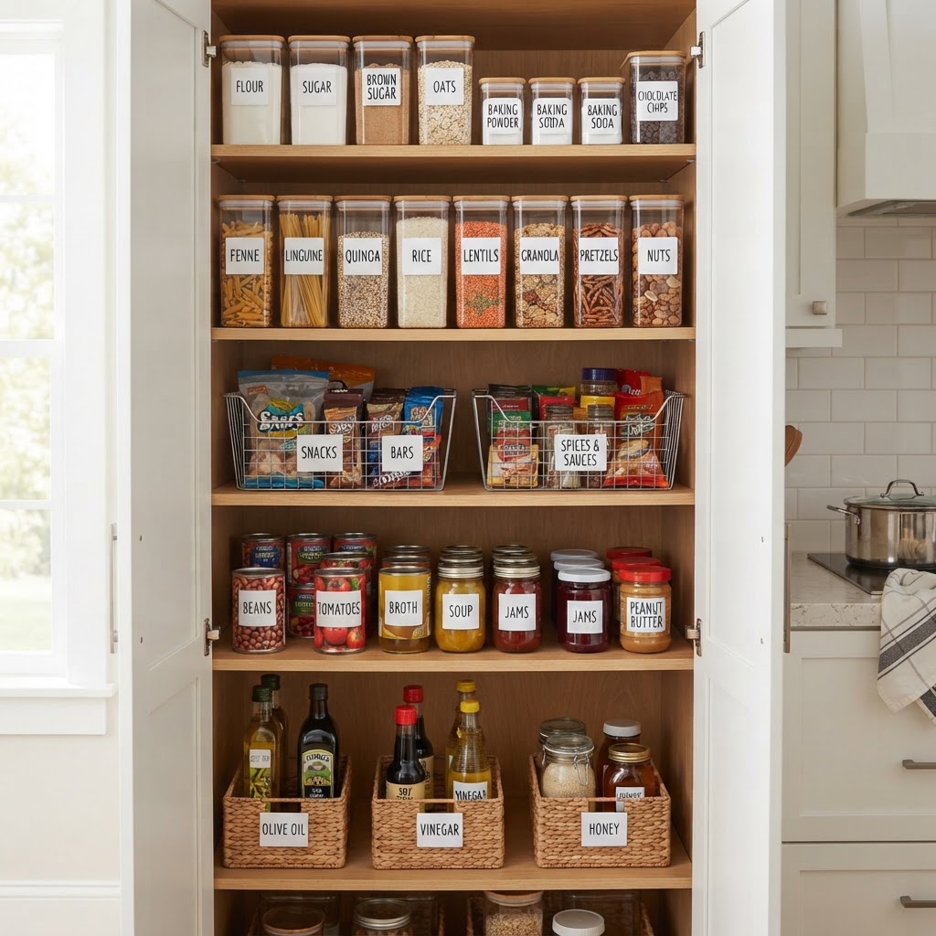 Smart storage solutions for small kitchens.