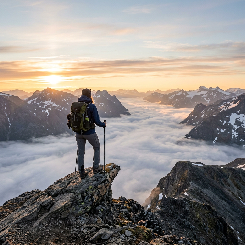 High mountain ridges in Jotunheimen provide the ultimate escape from civilization.