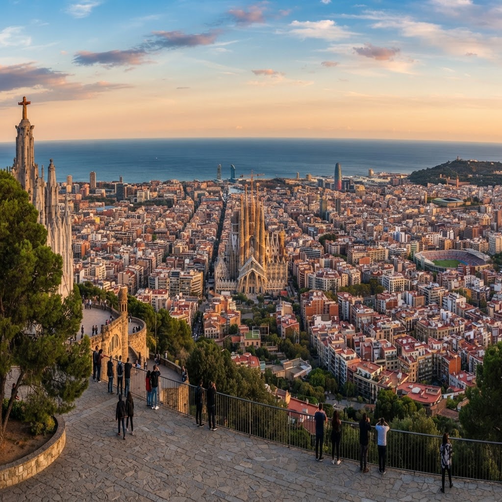 Barcelona From Above: The Ultimate City and Sea Guide 5 The sprawling city from the height of Tibidabo.