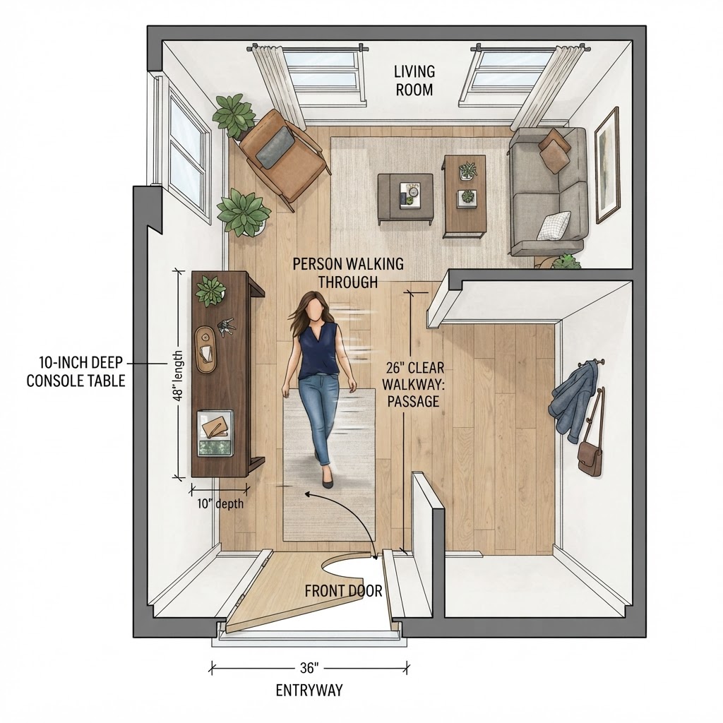 Floor plan visualization.