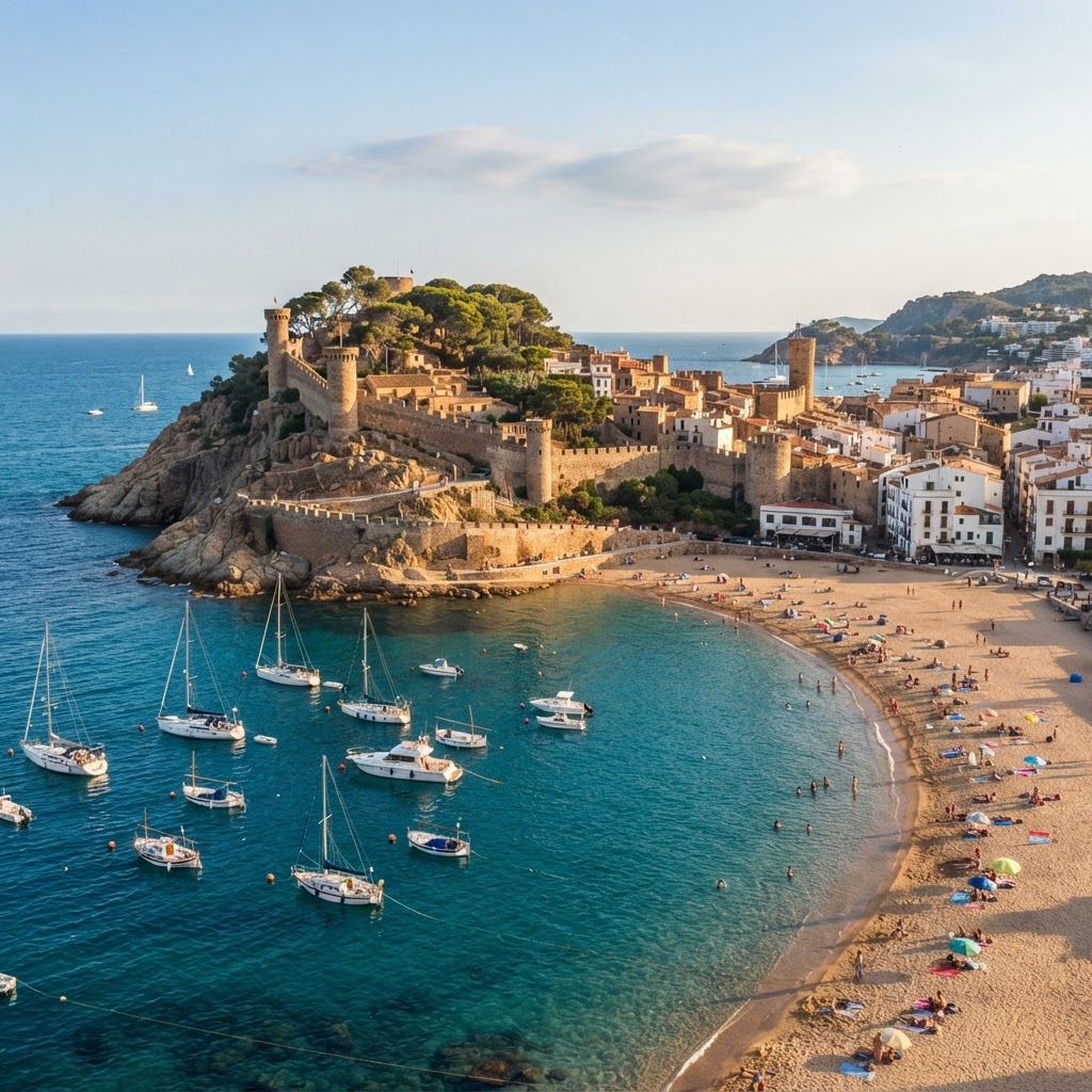Tossa de Mar's historic castle overlooking the Mediterranean.