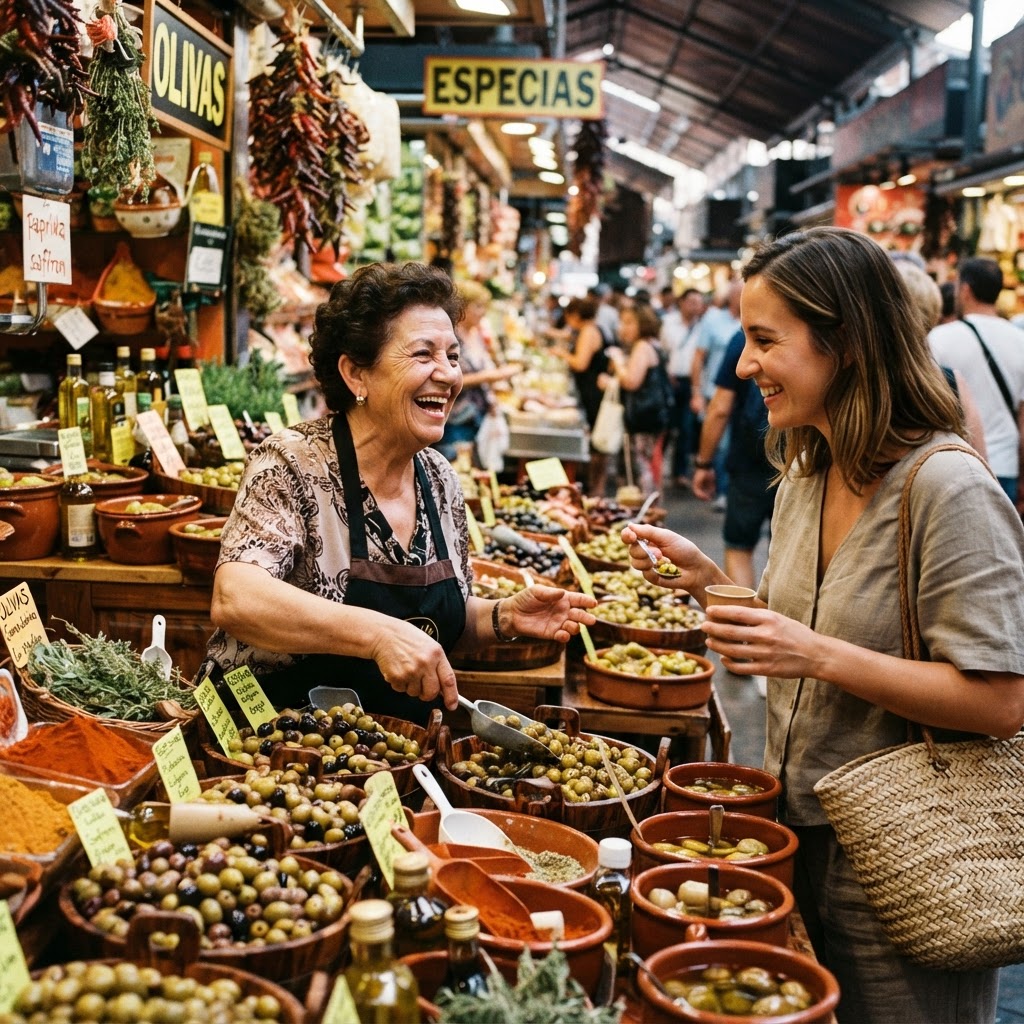 The friendly connection between vendor and customer.
