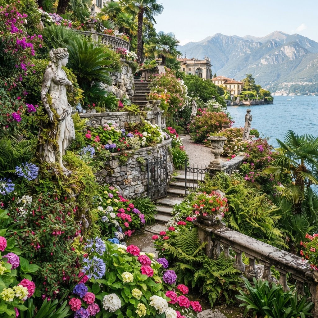 Varenna: Discover The Prettiest Village on Lake Como 3 The stunning botanical gardens of Villa Monastero.