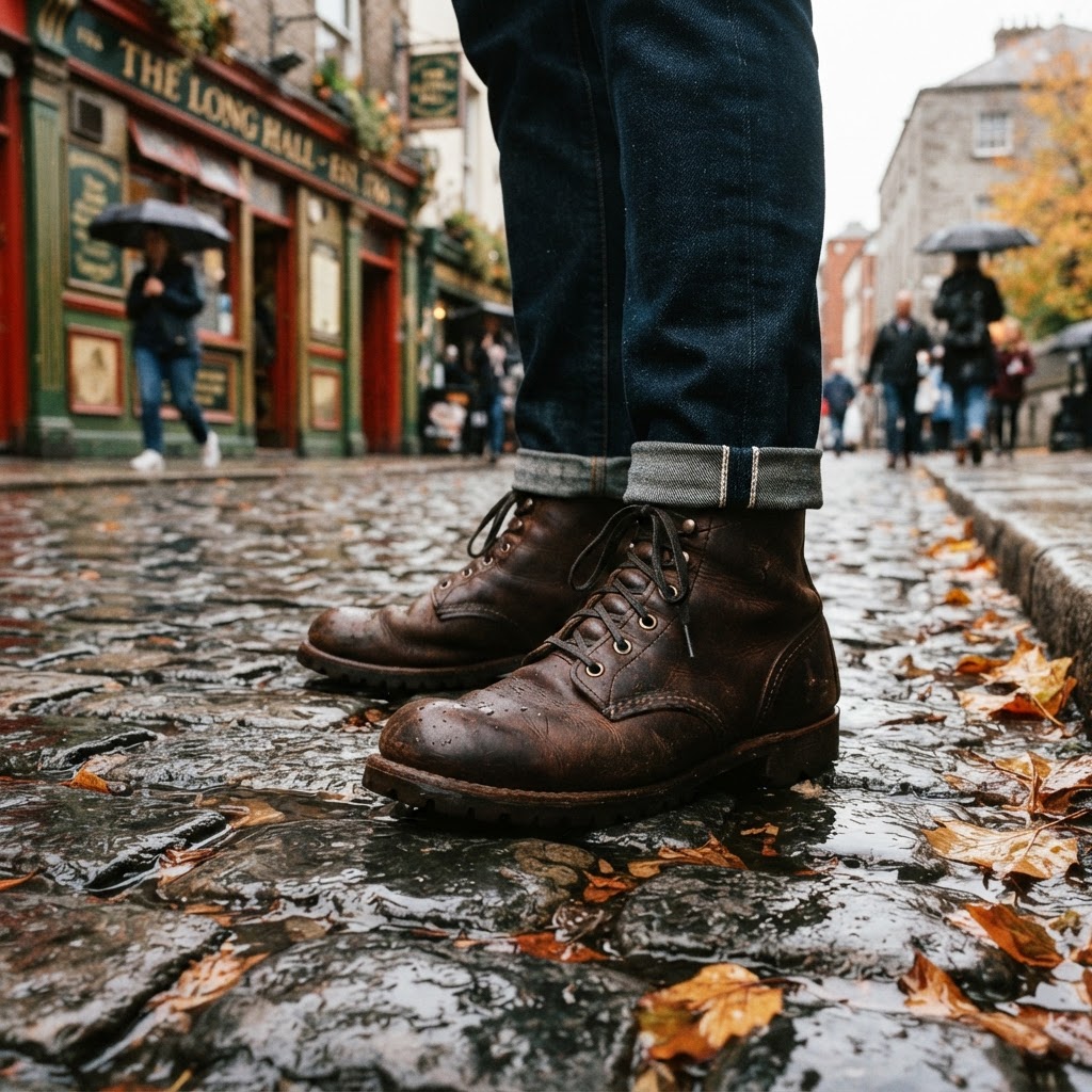 Proper footwear for cobblestone streets