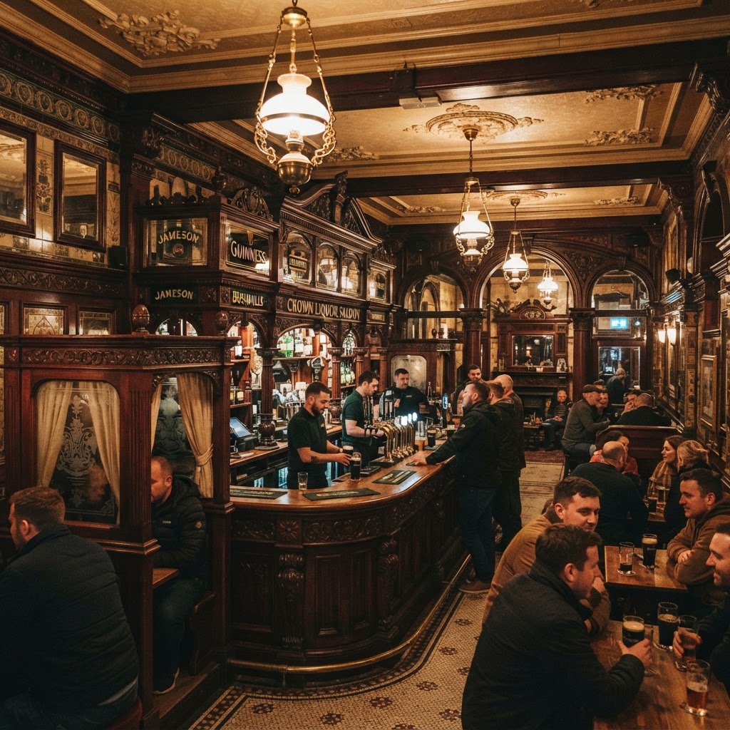 Historic pubs in Belfast provide an authentic atmosphere for traditional meals.