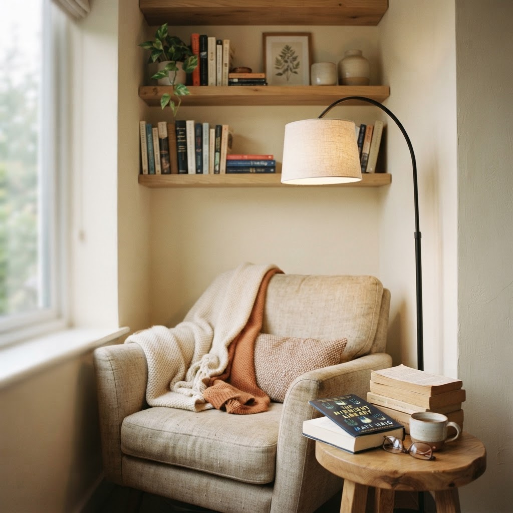 Turn neglected alcoves into purposeful, cozy nooks.