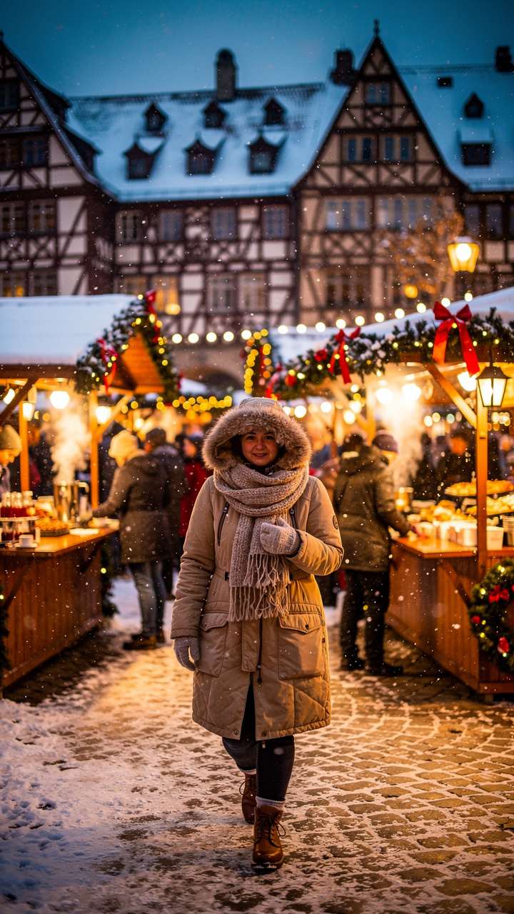 Dressing in layers is key to enjoying the festive atmosphere at German Christmas markets.