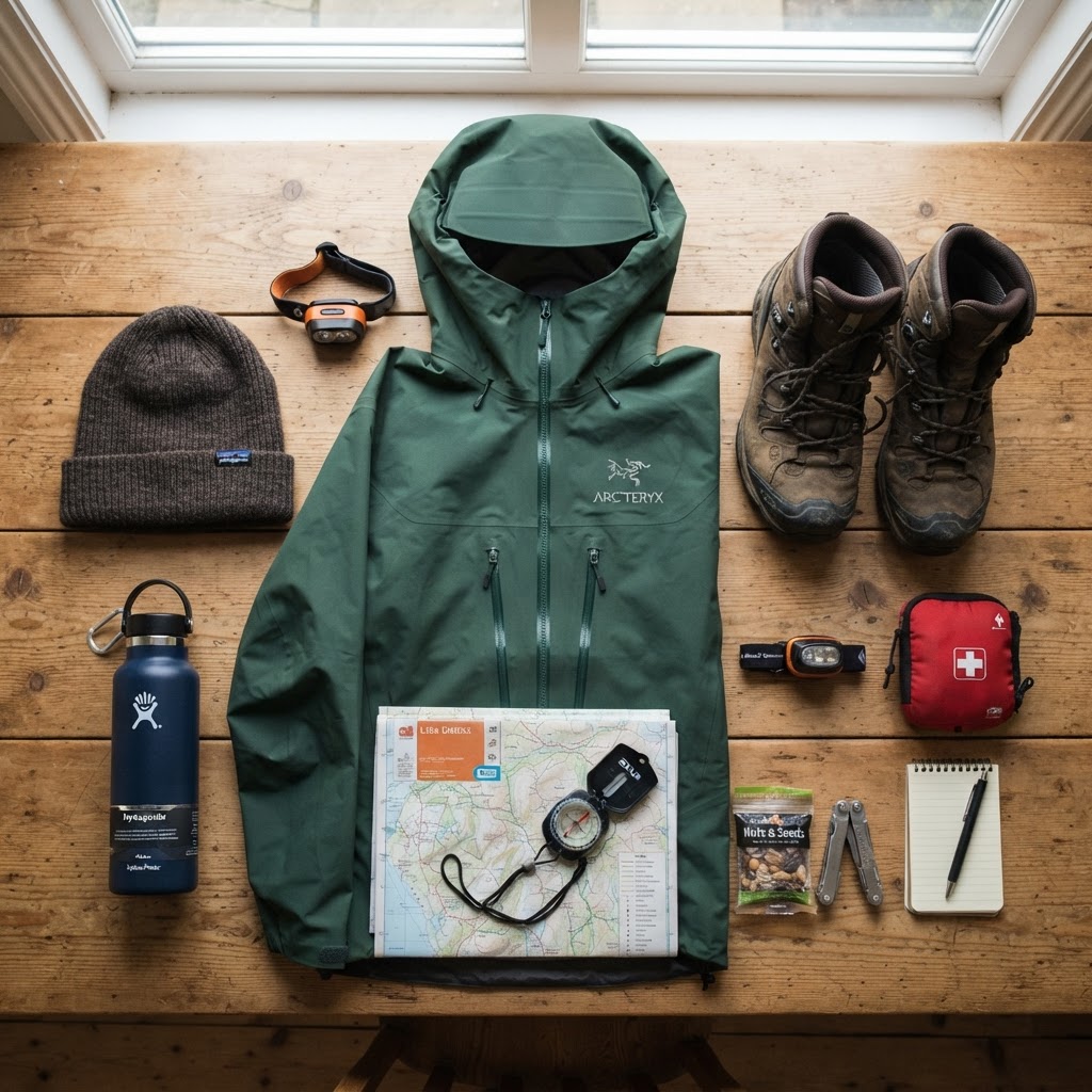 Essential items to pack for an Irish hiking trip.