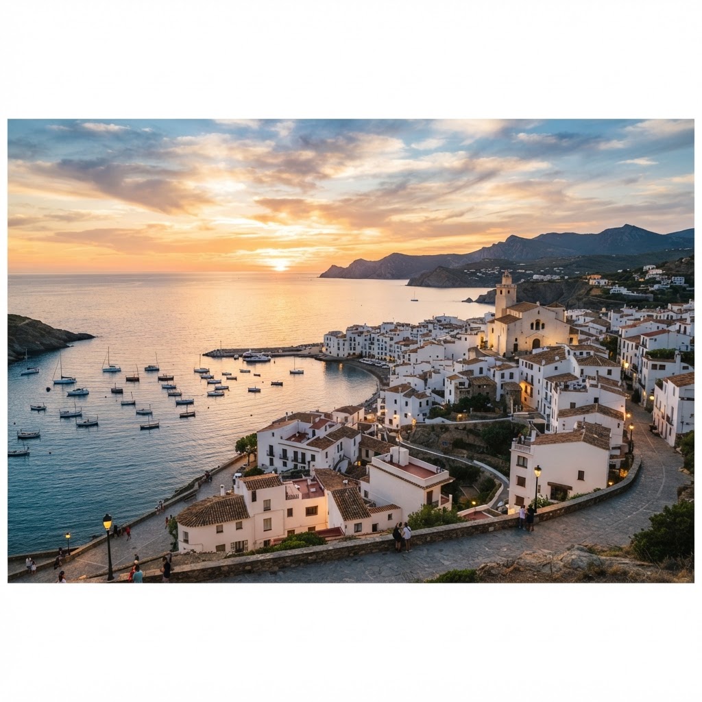 The iconic whitewashed architecture of Cadaqués.