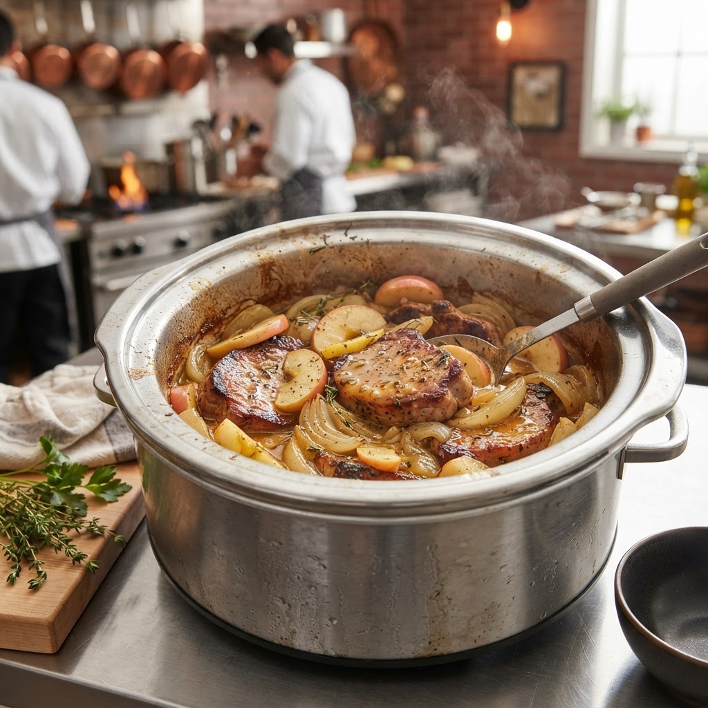Layering fresh ingredients in your crockpot for maximum flavor extraction.