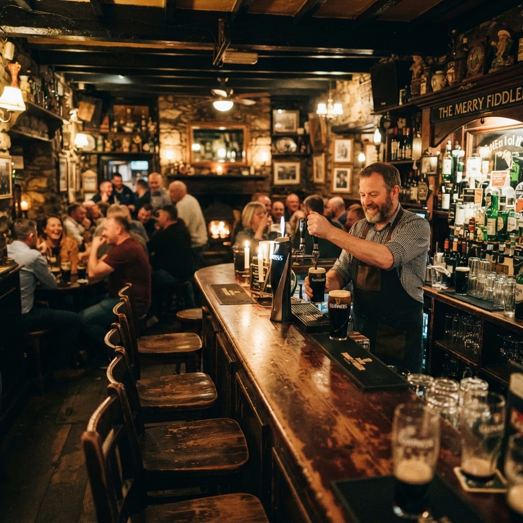 A classic Irish pub scene where tradition meets quality.