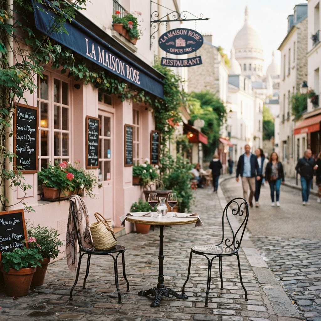 Charming bistro spots perfect for an afternoon pause.