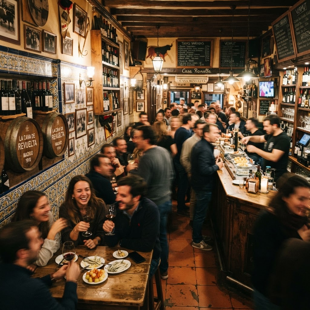 Experience authentic Spanish culture in a traditional, century-old tapas bar.