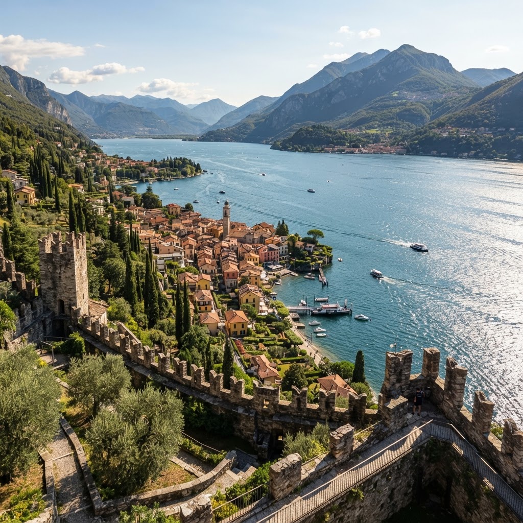 Varenna: Discover The Prettiest Village on Lake Como 5 The breathtaking view from Castello di Vezio.
