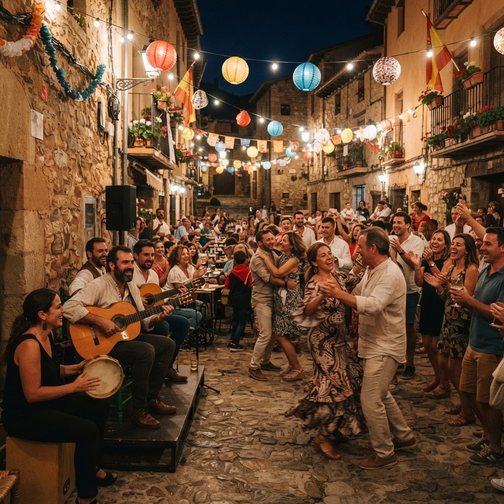 Spanish Summer Nights: Soft Lights and Warm Air Magic 5 The spirit of a Spanish summer night captured through music and dance.