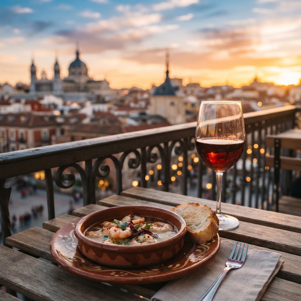 Nothing says sunset in Spain like a delicious tapa with a view.