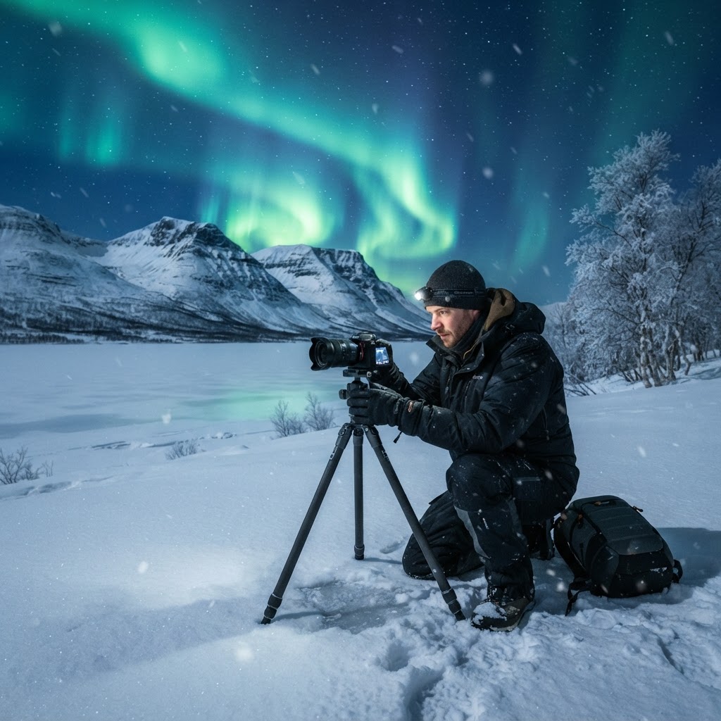 Best Places to See the Northern Lights: A Travel Guide 4 Capturing the perfect shot in the clear skies of Abisko.