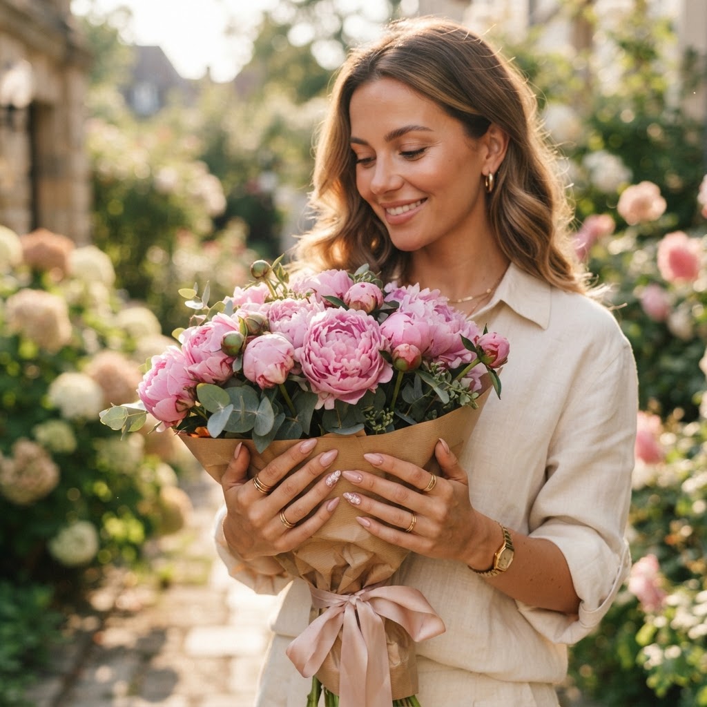 The almond shape combined with floral art creates a timeless aesthetic.