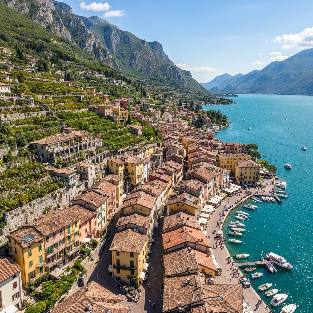 The charming, historic terraced landscapes of Limone sul Garda.
