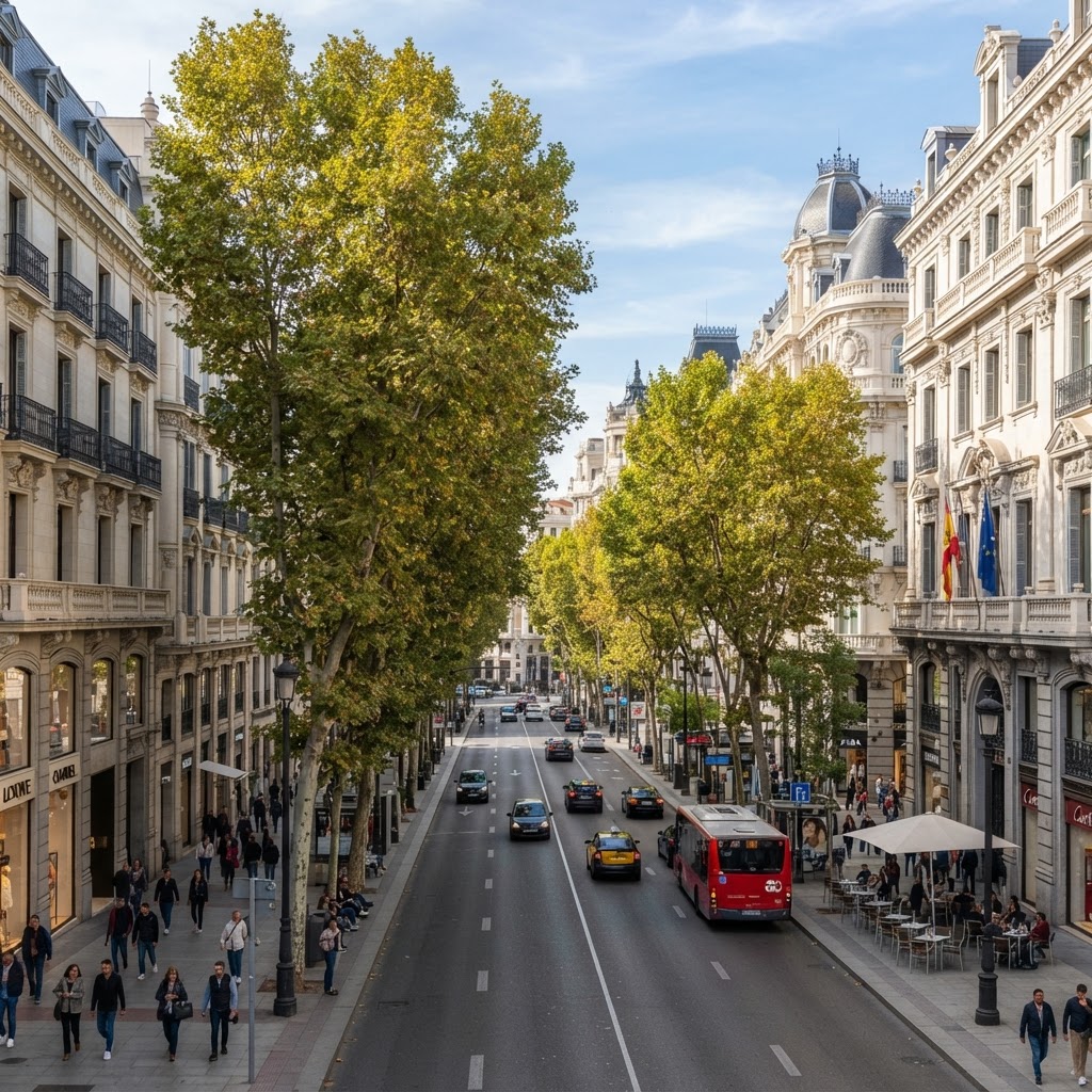 The sophisticated architecture of Madrid’s Salamanca neighborhood.