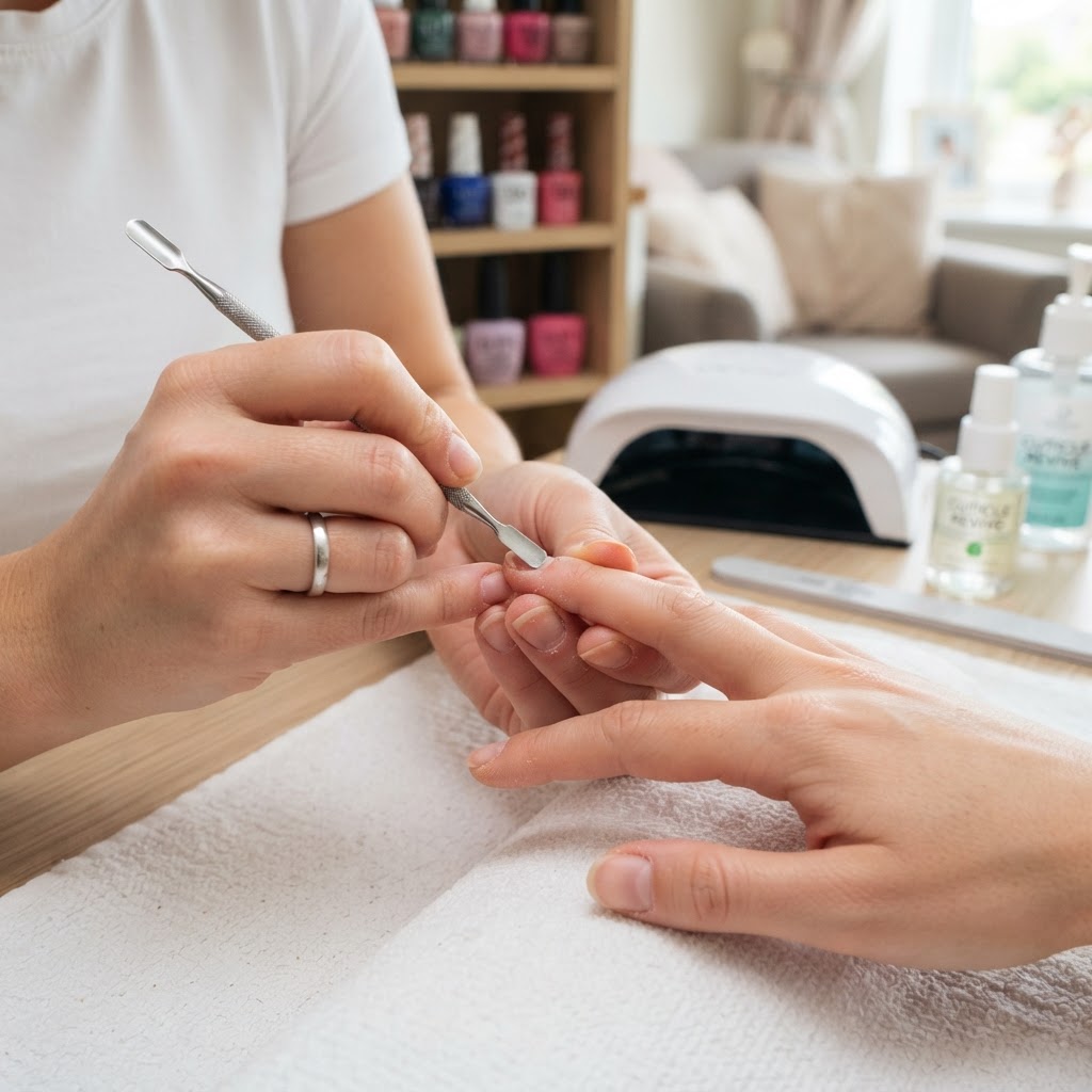 Thorough nail prep is the secret to a long-lasting manicure.
