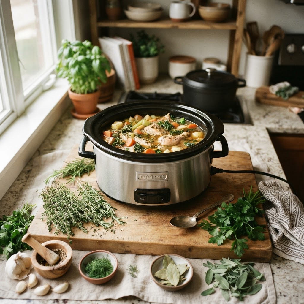 Set your slow cooker to create delicious, effortless meals.