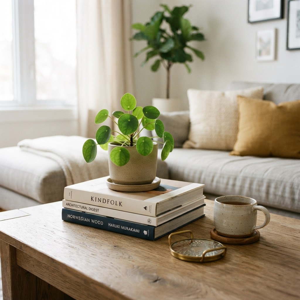 Curated vignettes can make your apartment look professional.