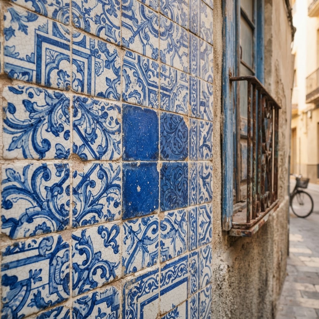 The unique, tiled architecture of El Cabanyal, a historic fishing quarter.