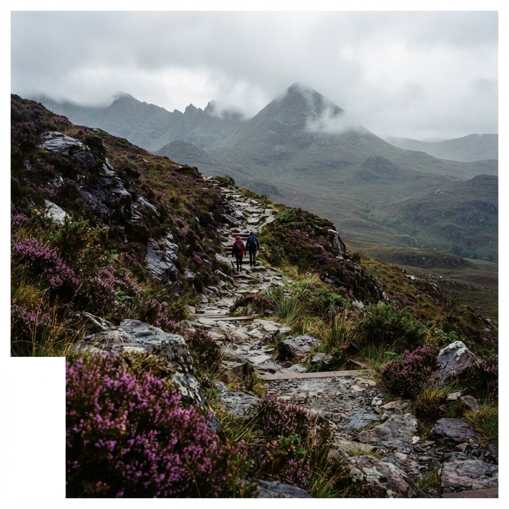 The rewarding panoramic summit of Diamond Hill in Connemara.