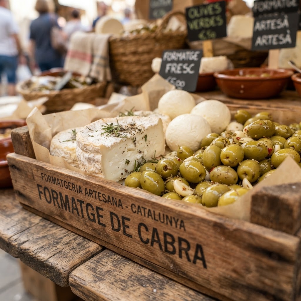 Indulge in authentic regional flavors with locally sourced cheeses and olives.