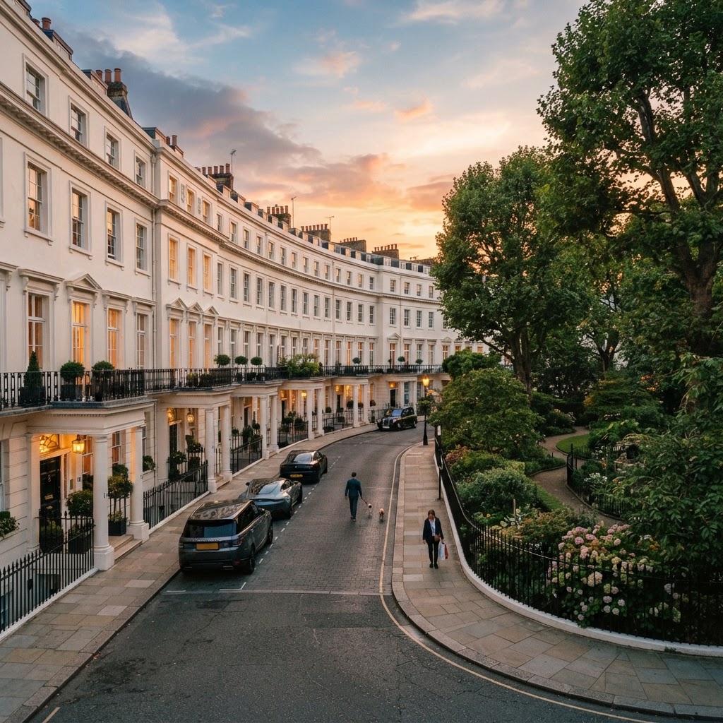 Posh London: Where Locals Actually Go for Luxury 2 The white stucco mansions of Belgravia represent the height of classic London architectural elegance.