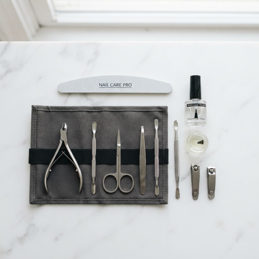 Keep your manicure tools clean and organized for better results.