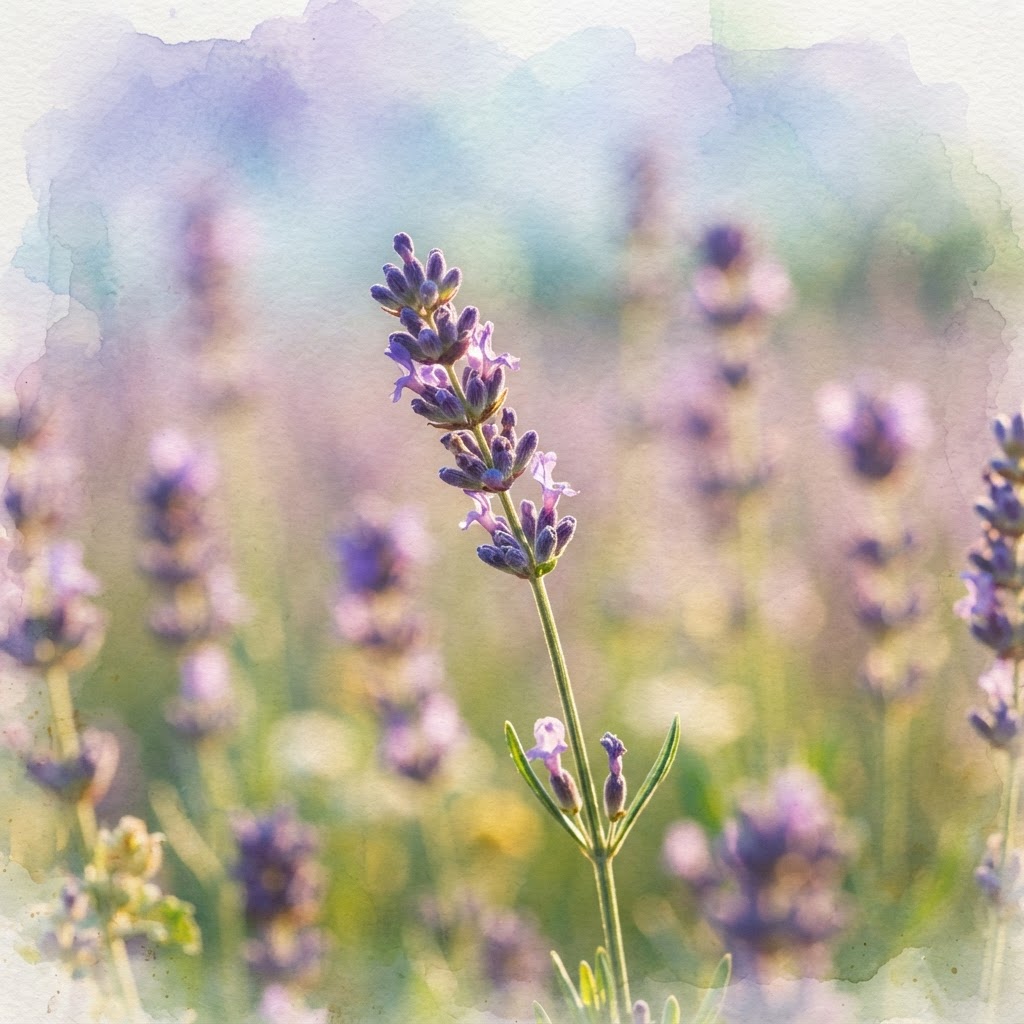 The delicate detail of a lavender sprig is the heartbeat of our collection.