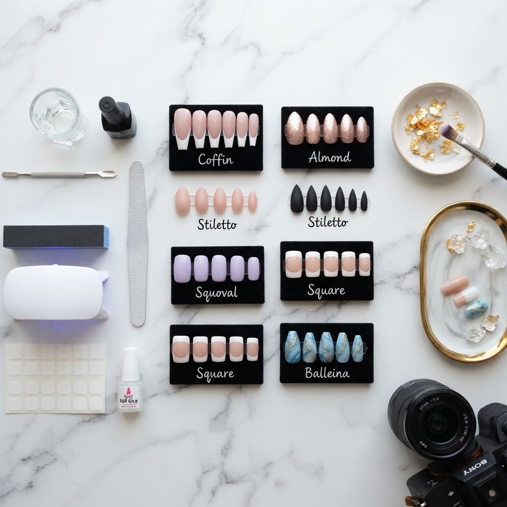 Organize your press-on kit with high-quality shapes for every occasion.