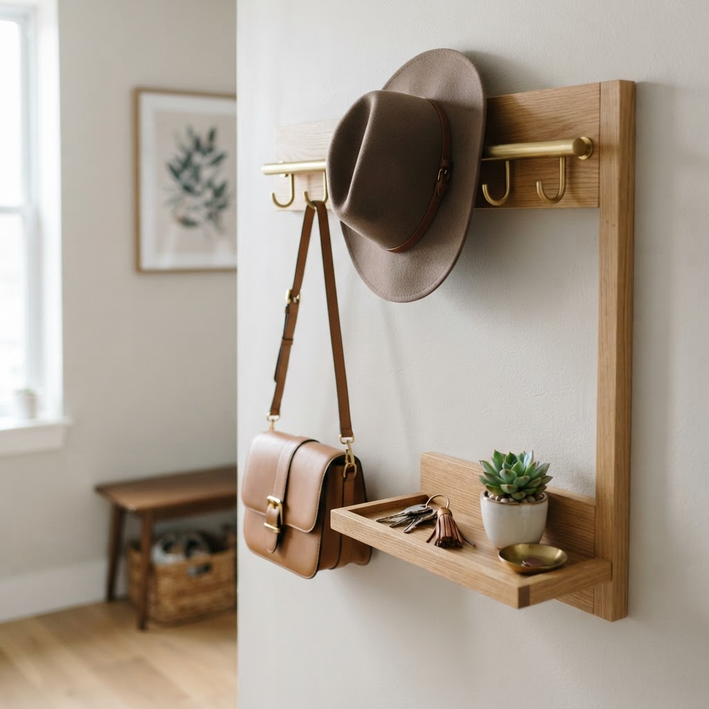 Wall-mounted organizers are perfect for keeping essentials accessible.