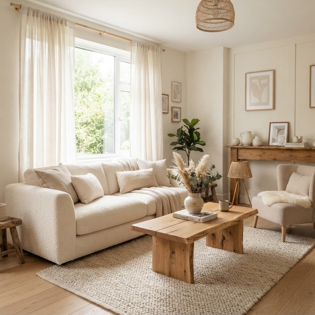 Monochromatic layers create a sense of depth and luxury in small spaces.