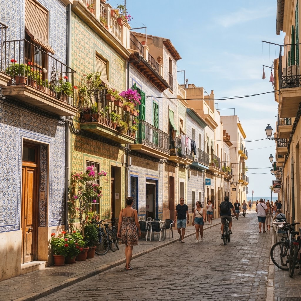 The iconic tiled facades of the El Cabanyal district are a photographer's dream.