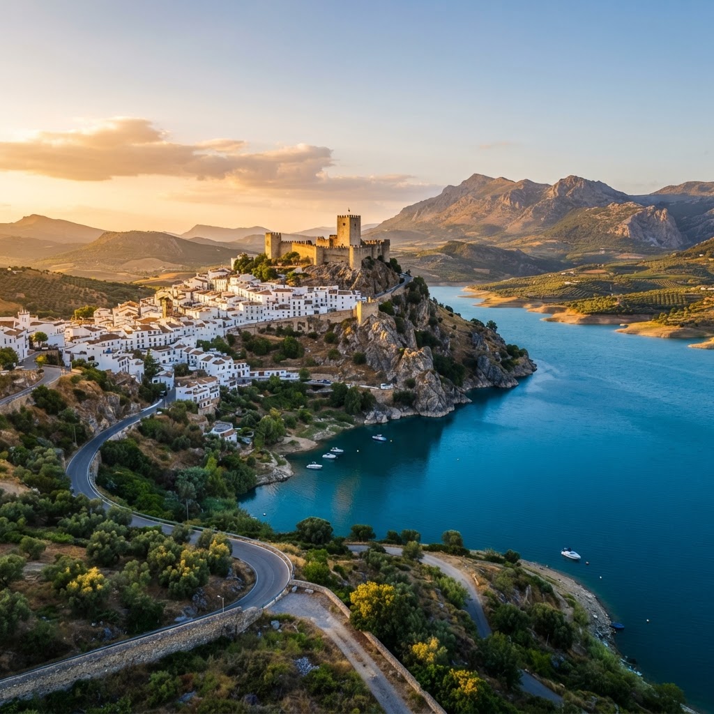The stunning hilltop village of Zahara de la Sierra.