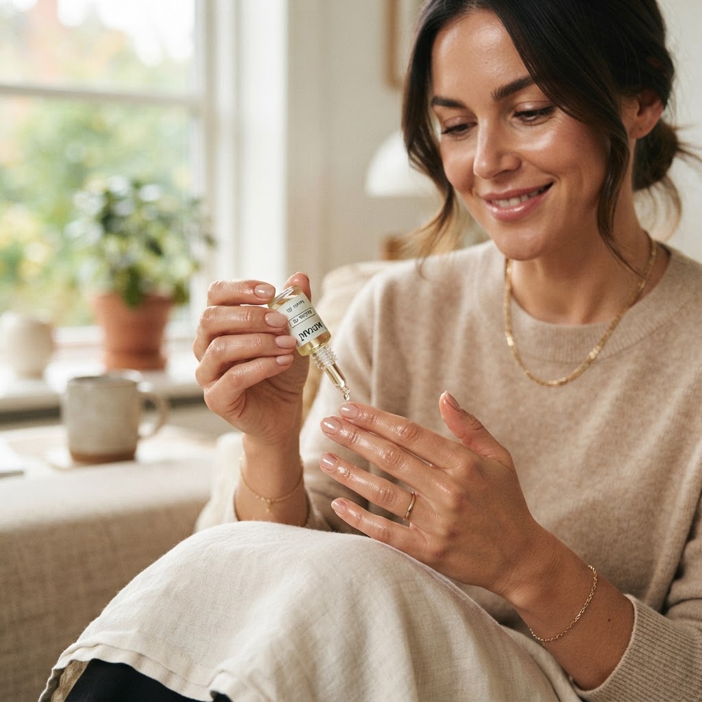 Regular use of cuticle oil helps maintain healthy nails and prolongs your manicure.