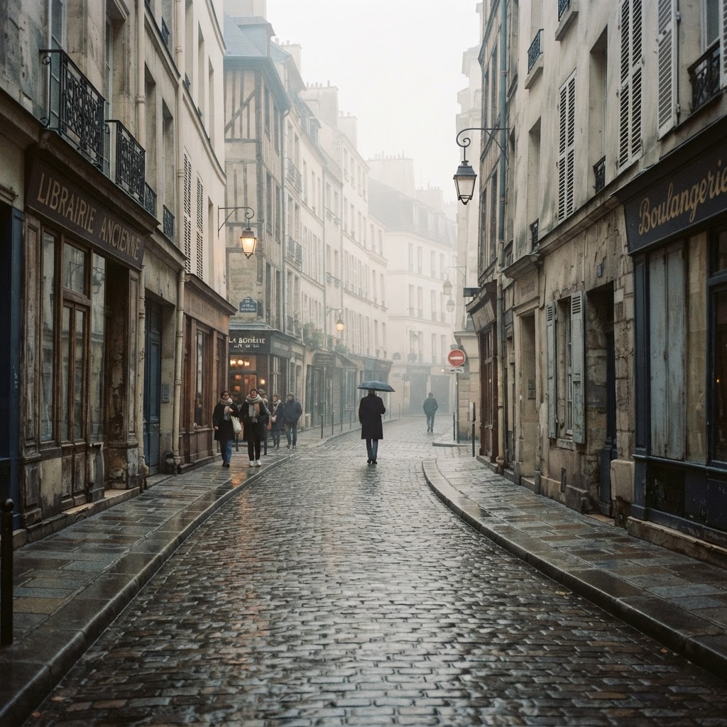 Capture the timeless, moody essence of Paris streets.