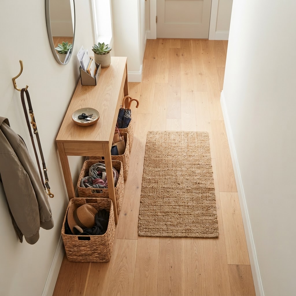 Console tables create a landing zone for small essentials.